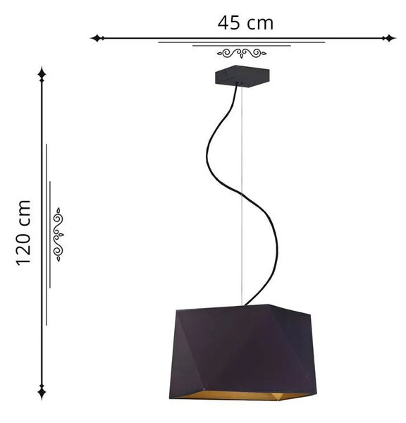 Regulowana lampa wisząca glamour - C7-F90