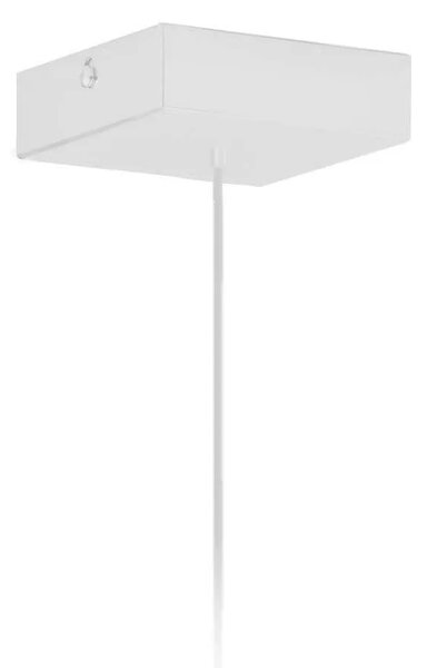 Geometryczna lampa wisząca z białym stelażem - T3-F44