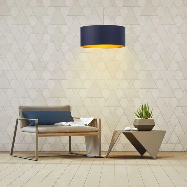 Elegancka lampa wisząca z abażurem 60 cm - G8-K09