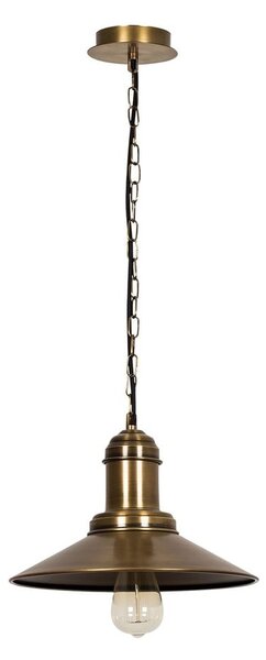 Lampa wisząca w kolorze brązu z metalowym kloszem ø 30 cm Sivani – Opviq lights