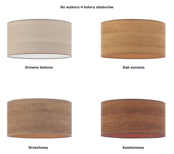 Duża lampa wisząca z okrągłym abażurem 100 cm - R5-W04
