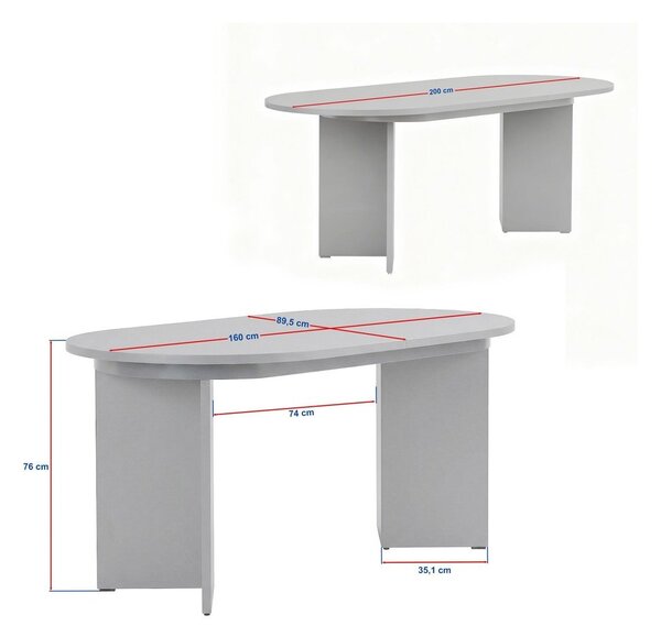 Rozkładany stół z dodatkowym blatem w dekorze orzecha 90x160 cm Sorell – Kalune Design