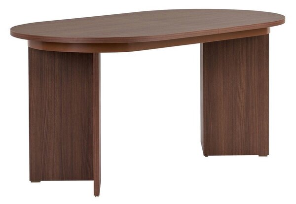Rozkładany stół z dodatkowym blatem w dekorze orzecha 90x160 cm Sorell – Kalune Design