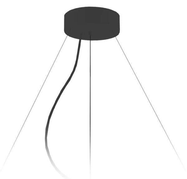 Miedziana lampa wisząca z dużym abażurem 100 cm 18X EX326 G6-N27