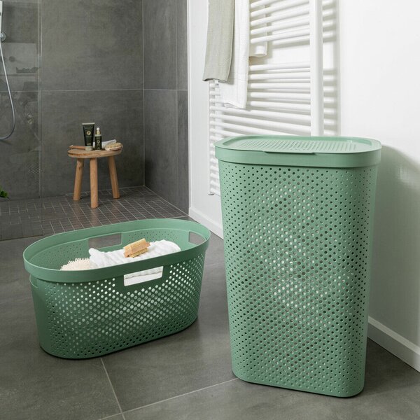 Curver Kosz na pranie Infinity 59 l, zielony