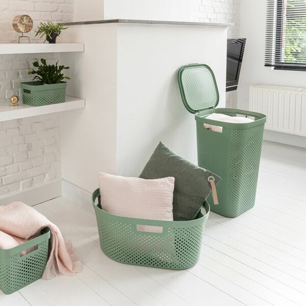 Curver Kosz na pranie Infinity 59 l, zielony