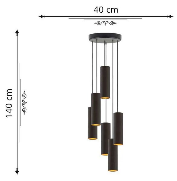 Lampa wisząca LED z regulacją długości - D4-N56