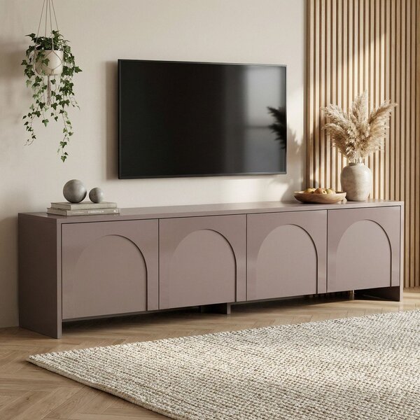 Szarobrązowa szafka pod TV 180x45x32 cm Aurelia – Kalune Design