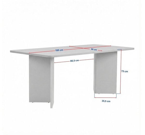 Stół 90x180 cm Linza – Kalune Design
