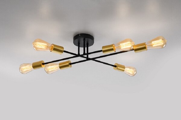 Sufitowa lampa z sześcioma cienkimi ramionami G5-H71