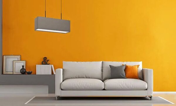Skandynawska lampa wisząca na czarnym stelażu - A9-E54