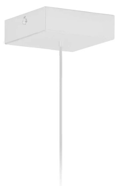 Lampa wisząca glamour na białym stelażu - L6-B09