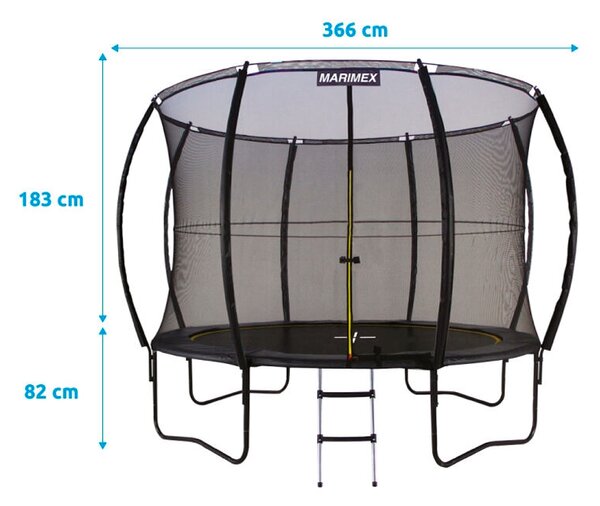 Comfort Trampolina bez sprężyn ø 366 cm MARIMEX 19000096