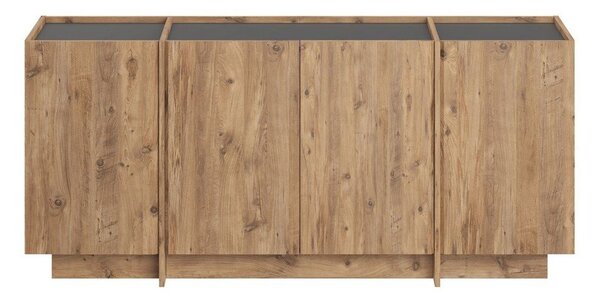 Komoda w dekorze sosny z otworem na kable w naturalnym kolorze 180x80x45 cm Dorma – Kalune Design