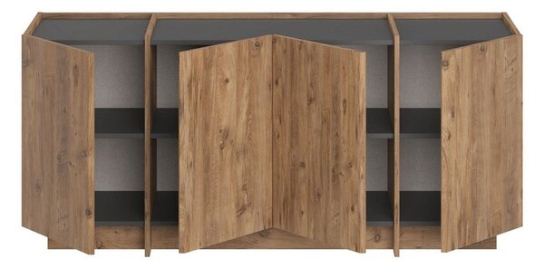 Komoda w dekorze sosny z otworem na kable w naturalnym kolorze 180x80x45 cm Dorma – Kalune Design
