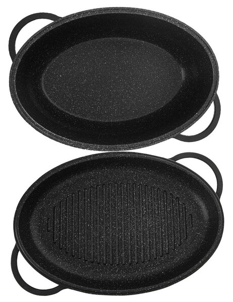 Grande Naczynie do pieczenia dwustronne 43 x 30 x 13,5 cm ORION 127029