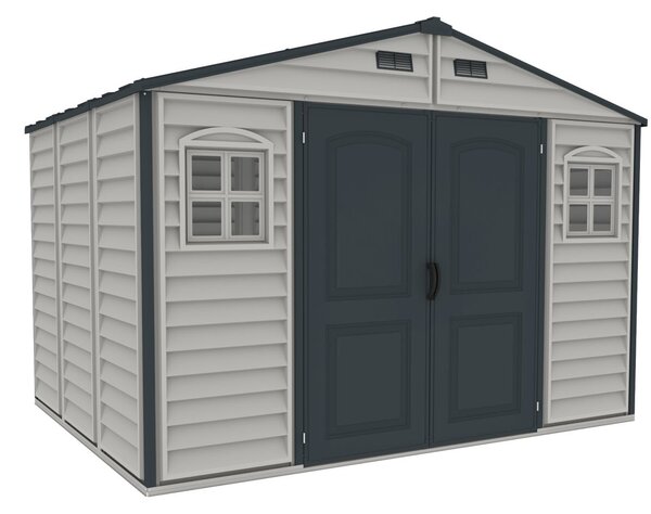 WoodSide Plus Domek ogrodowy 233 x 325 x 240 cm, winylowy, szary/antracyt DURAMAX 30227