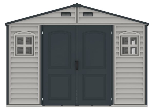WoodSide Plus Domek ogrodowy 233 x 325 x 240 cm, winylowy, szary/antracyt DURAMAX 30227