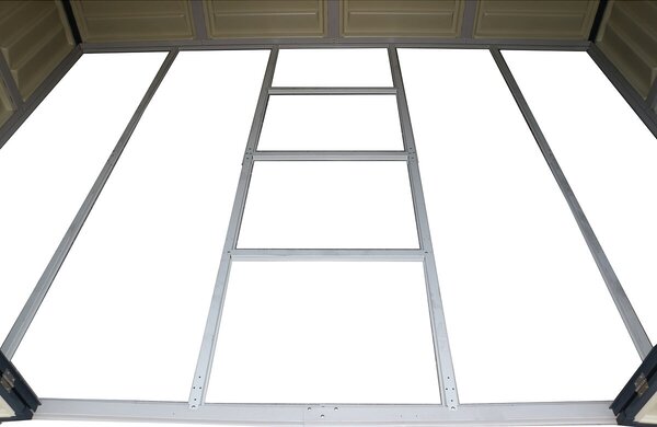 WoodSide Plus Domek ogrodowy 233 x 325 x 240 cm, winylowy, szary/antracyt DURAMAX 30227