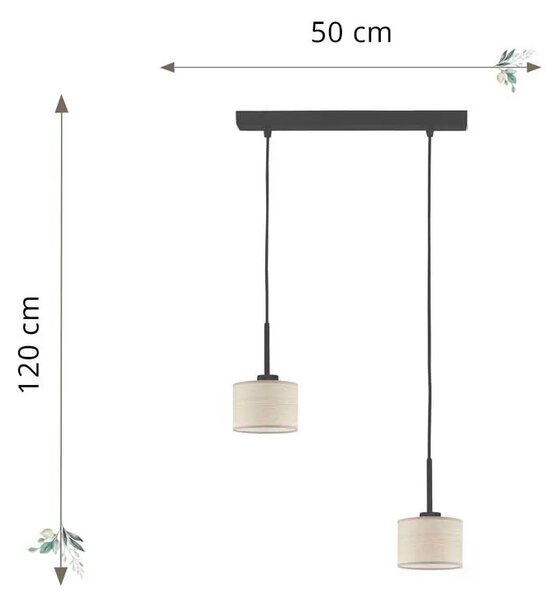 Lampa wisząca skandynawska na czarnym stelażu - K0-K06