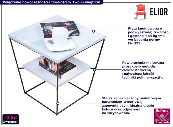 Nowoczesny stolik kawowy beton H5-A59