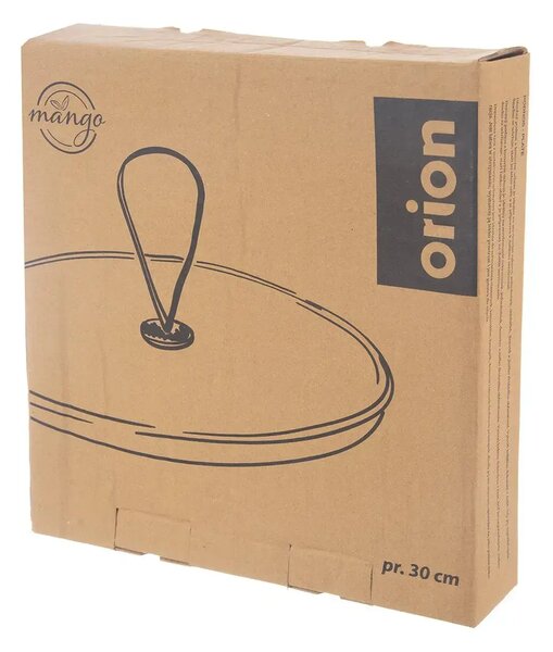 Taca do serwowania Ø 30 cm, drewno mango/metal ORION 155014