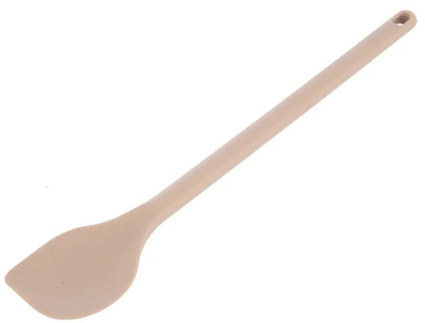 Łyżka kuchenna prostokątna 28 cm, silikon, beżowa ORION 140149