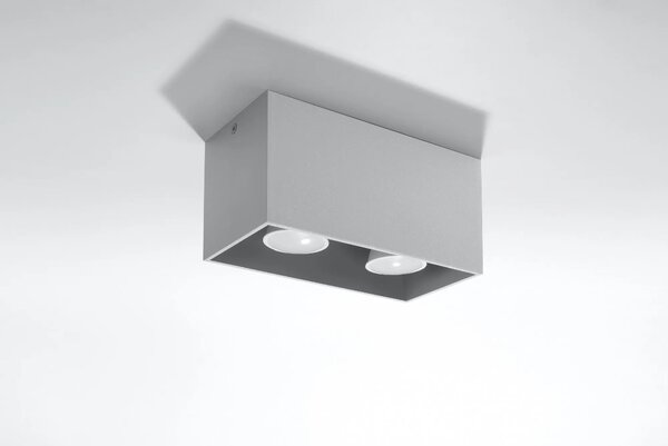 Szary geometryczny plafon LED - EX509 T9-K09