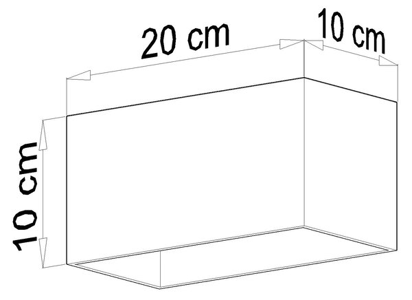 Szary geometryczny plafon LED - EX509 T9-K09