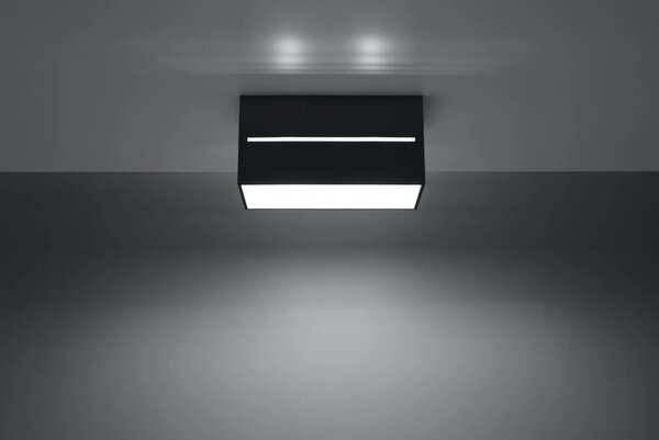 Czarny prostokątny plafon LED - EX510 D4-N84