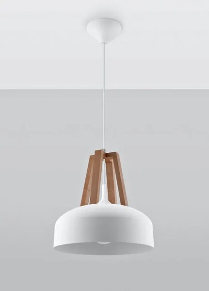 Biała skandynawska lampa wisząca - EX516 D8-B86