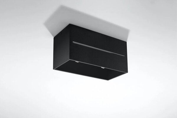Czarny prostokątny plafon LED - EX510 D4-N84
