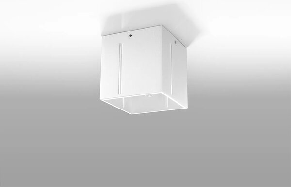 Biały kwadratowy plafon kostka - 4Q EX511 B1-F57