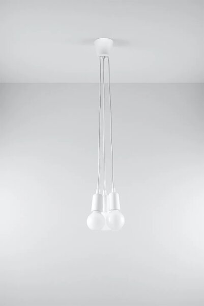 Biała industrialna lampa wisząca zwisy EX542 G4-C81