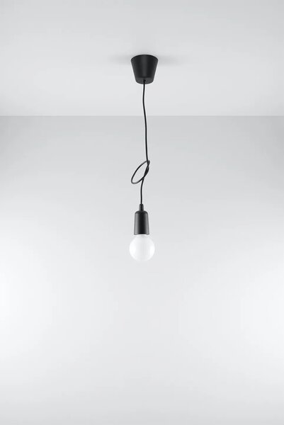 Czarna loftowa lampa wisząca zwis - EX541 M4-C29