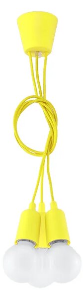 Żółta industrialna lampa wisząca zwisy EX542 D7-F11