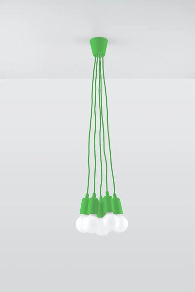 Zielona loftowa lampa wisząca - EX543 F5-S95