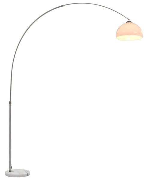 Lampa łukowa, 60 W, srebrna, E27, 200 cm