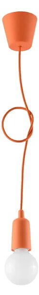 Pomarańczowa lampa wisząca industrialna - 3X EX541 D6-M02