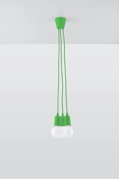 Zielona industrialna lampa wisząca K3-N38