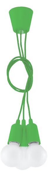 Zielona industrialna lampa wisząca K3-N38