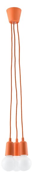 Pomarańczowa loftowa lampa wisząca - EX542 B4-D26