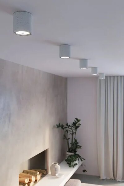 Okrągły loftowy plafon z betonu - 4X EX578 E9-W93