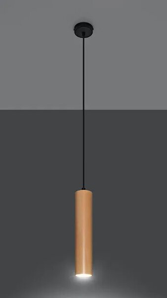 Drewniana podłużna lampa wisząca - 2S EX547 E4-A93