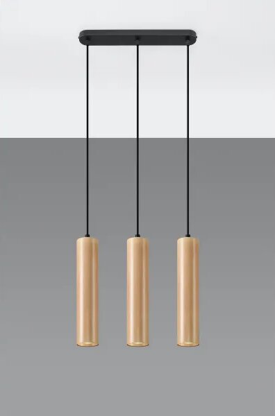 Drewniana lampa wisząca nad stół - EX549 M9-S43