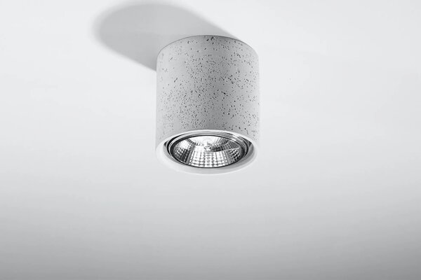 Okrągły loftowy plafon z betonu - 4X EX578 E9-W93