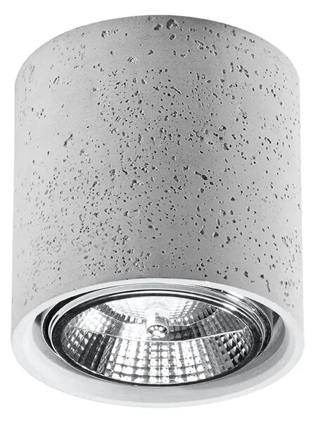 Okrągły loftowy plafon z betonu - 4X EX578 E9-W93