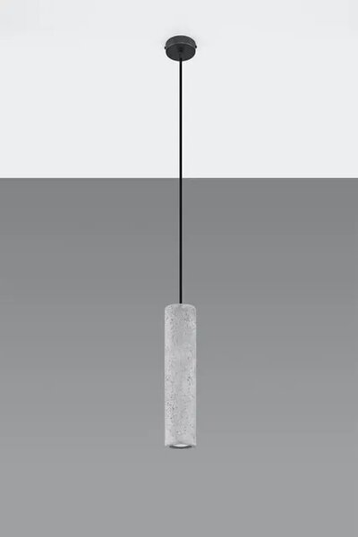 Betonowa lampa wisząca tuba - 3X EX571 N4-E47