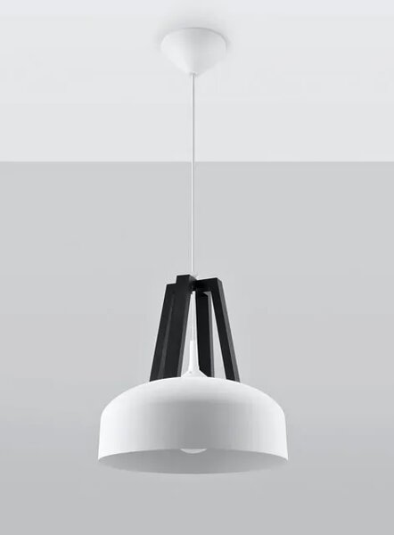 Biała lampa w stylu skandynawskim - EX516 L7-H21