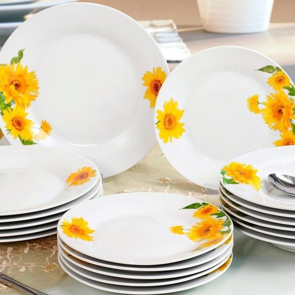 Banquet Porcelanowy zestaw talerzy SUNNY 18 szt
